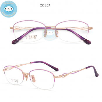 Gọng kính kim loại mã 6174